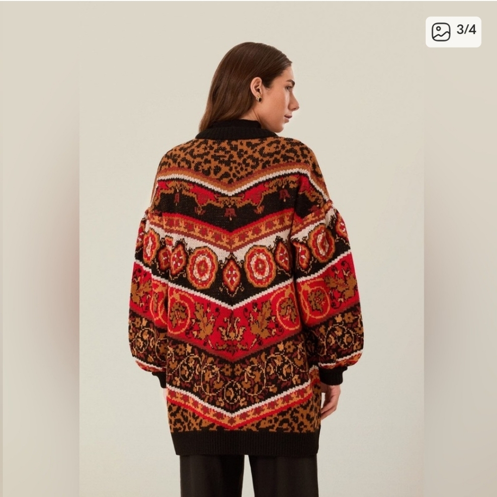 Farm Rio Tiles Cardigan - Picture 3 of 4
